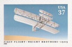 37-cent U.S. postage stamp picturing airplane