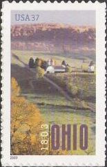 37-cent U.S. postage stamp picturing farm