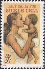 37-cent U.S. postage stamp picturing woman and child