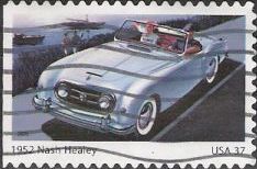 37-cent U.S. postage stamp picturing 1952 Nash Healey