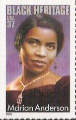 37-cent U.S. postage stamp picturing Marian Anderson