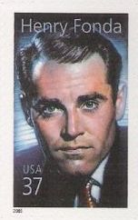37-cent U.S. postage stamp picturing Henry Fonda