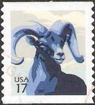 17-cent U.S. postage stamp picturing bighorn sheep