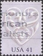 41-cent U.S. postage stamp picturing stylized heart