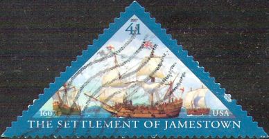 41-cent U.S. postage stamp picturing ships