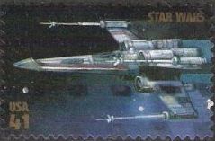 41-cent U.S. postage stamp picturing X-Wing Starfighter