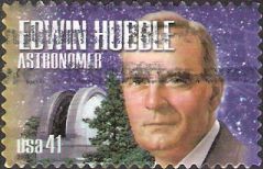 41-cent U.S. postage stamp picturing Edwin Hubble