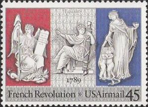 45-cent U.S. postage stamp picturing allegorical figures
