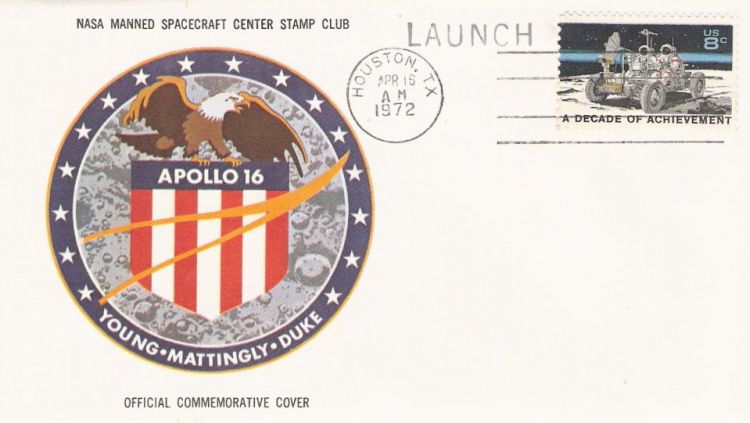 Cover bearing a decade of achievement stamp