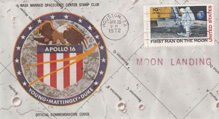 Cover bearing first man on the Moon stamp