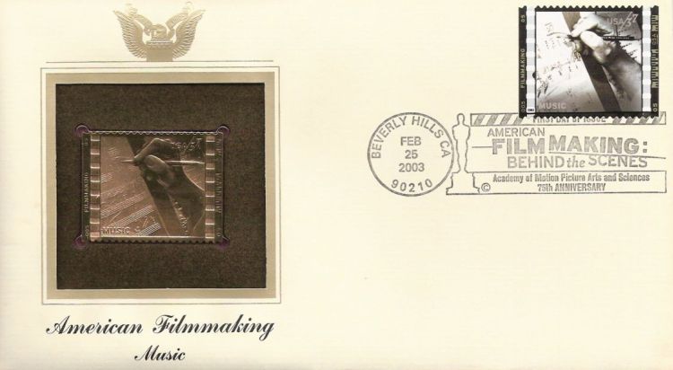 First day cover bearing 37-cent music stamp