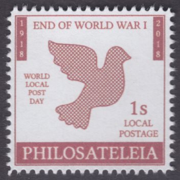 Philosateleian Post End of World War I stamp