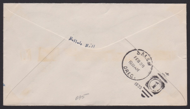 Reverse of Buffalo Bill Cody cover