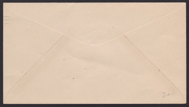 Reverse of 14¢ Canal Zone 14¢ American Indian first day cover