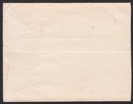 14¢ American Indian cover mailed Chillicothe, Ohio, to Copenhagen, Denmark (reverse) Reverse of cover