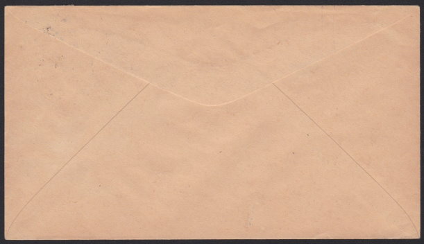 14¢ American Indian first day cover (reverse) Reverse of first day cover