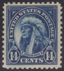 14¢ American Indian 14-cent American Indian stamp