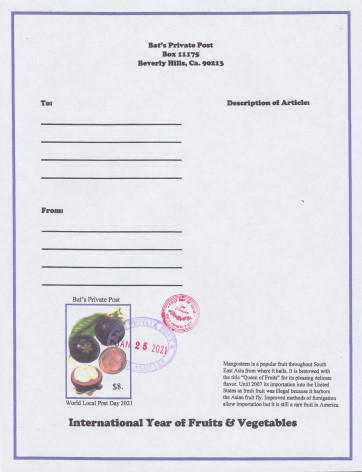 Bat’s Private Post $8 mangosteen lettersheet