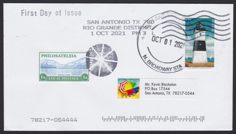 Philosateleian Post Tenaya Lake first day cover