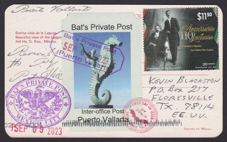 Bat’s Private Post The Boy on the Seahorse stamp