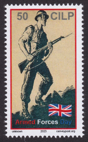 Canvey Island Local Post Armed Forces Day stamp