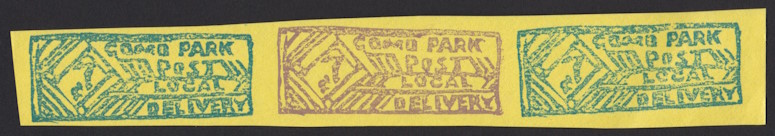 Como Park Post 7¢ local delivery stamps