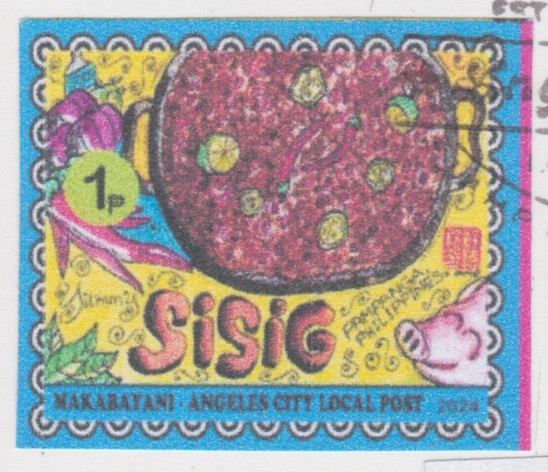 Angeles City Local Post 1-peso Sisig stamp