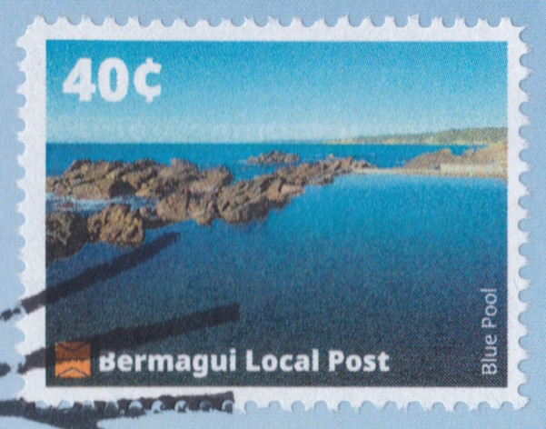 Bermagui Local Post 40¢ Blue Pool stamp