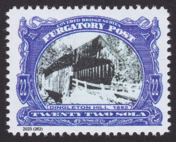 22-sola Purgatory Post Dingleton Hill stamp