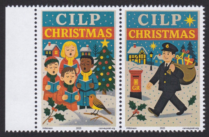 Canvey Island Local Post Christmas stamps