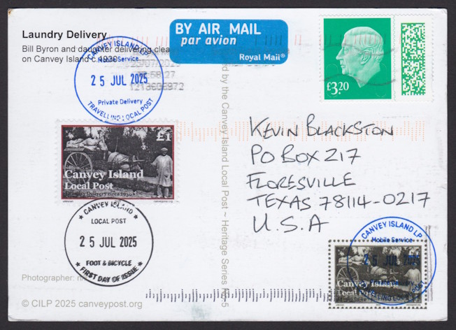 Canvey Island Local Post £1 Laundry Delivery stamp