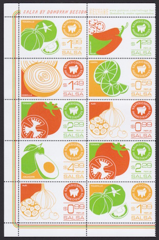 Donovan’s salsa stamps