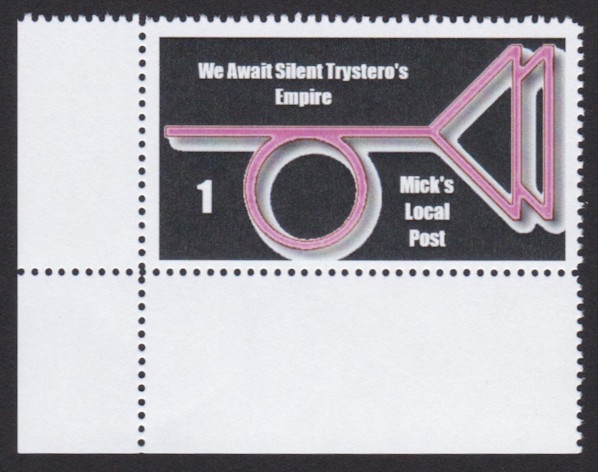 Pair of 10-sola Purgatory Post Harriet E. Wilson stamps