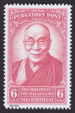 Purgatory Post 6-sola Dalai Lama stamp