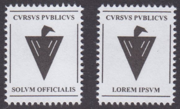 Roman Empire cvrsvs publicvs official stamps