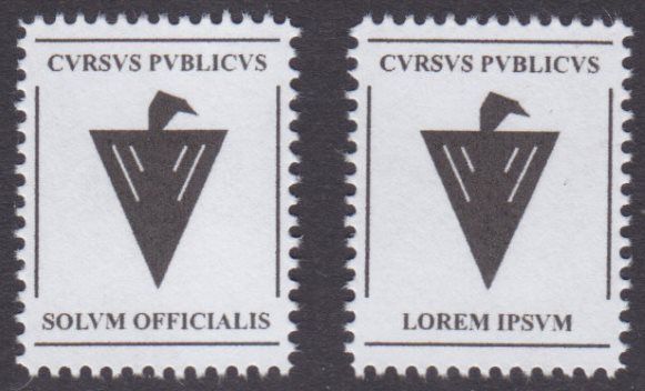 Roman Empire cvrsvs publicvs official stamps