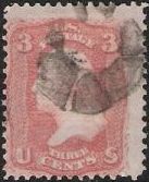 3¢ George Washington Rose 3-cent U.S. postage stamp picturing George Washington