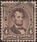 4¢ Abraham Lincoln Brown 4-cent U.S. postage stamp picturing Abraham Lincoln
