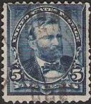 5¢ Ulysses S. Grant Blue 5-cent U.S. postage stamp picturing Ulysses S. Grant