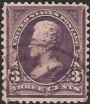 3¢ Andrew Jackson Purple 3-cent U.S. postage stamp picturing Andrew Jackson
