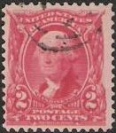 2¢ George Washington Red 2-cent U.S. postage stamp picturing George Washington