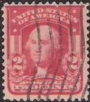 2¢ George Washington Red 2-cent U.S. postage stamp picturing George Washington