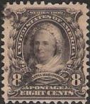 8¢ Martha Washington Black 8-cent U.S. postage stamp picturing Martha Washington