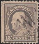 15¢ Benjamin Franklin Gray 15-cent U.S. postage stamp picturing Benjamin Franklin