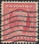 2¢ Abraham Lincoln Red 2-cent U.S. postage stamp picturing Abraham Lincoln