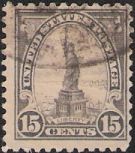 15¢ Statue of Liberty Gray 15-cent U.S. postage stamp picturing Statue of Liberty