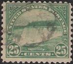25¢ Niagara Falls Green 25-cent U.S. postage stamp picturing Niagara Falls