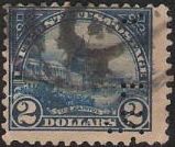 Blue $2 U.S. postage stamp picturing U.S. Capitol