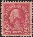 2¢ George Washington Red 2-cent U.S. postage stamp picturing George Washington