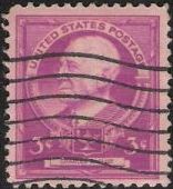 Red violet 3-cent U.S. postage stamp picturing Charles Eliot